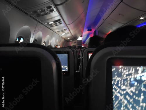 Wallpaper Mural Interior of a modern Turkish Airlines Boeing 747 aircraft Torontodigital.ca