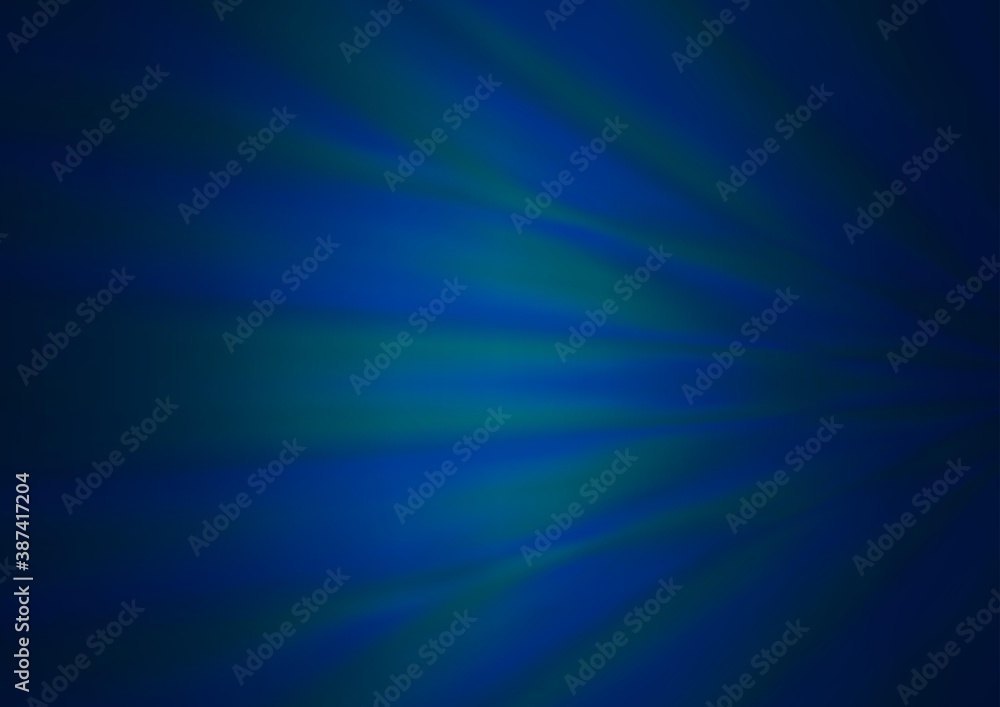 Fototapeta premium Dark BLUE vector blurred and colored template.