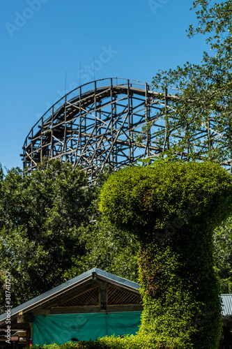 Views while walking around Busch Gardens  Tampa  Florida  United States