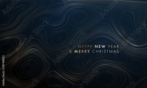 Glowing lines liquid dynamic flow. Trendy fluid cover design. Outline cartography landscape effect with topography relief elements. Eps10 vector illustration