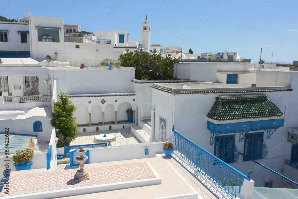 Fototapeta premium Tunisia. Sidi Bou said. View of the city Sidi Bou Said.