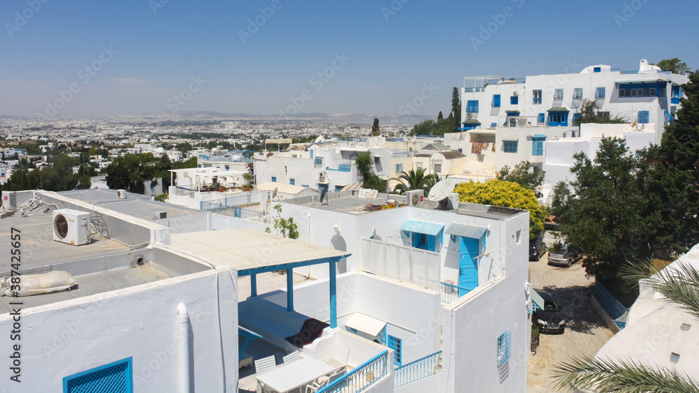 Fototapeta premium Tunisia. Sidi Bou said. View of the city Sidi Bou Said.