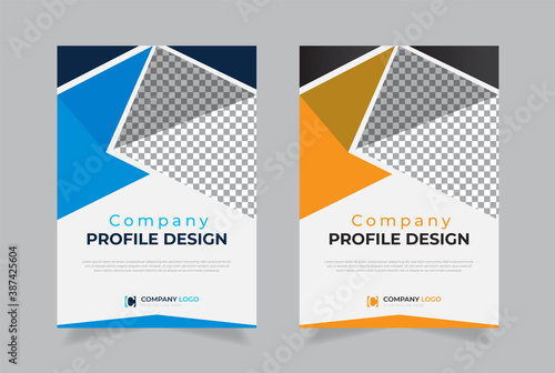 Creative and modern vector cover design for annual report, company profile, multipurpose, magazine, catalog, company profile.