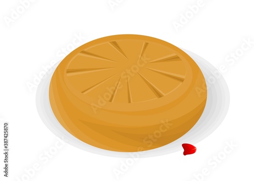 Peda Indian Sweets or Mithai Food Vector