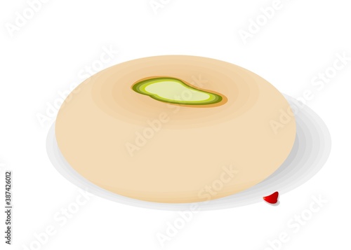 Peda Indian Sweets or Mithai Food Vector