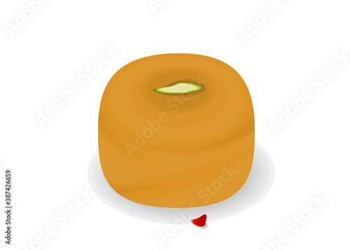 Peda Indian Sweets or Mithai Food Vector