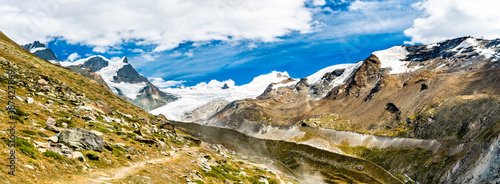 Parnorama of the Swiss Alps near Zermatt photo