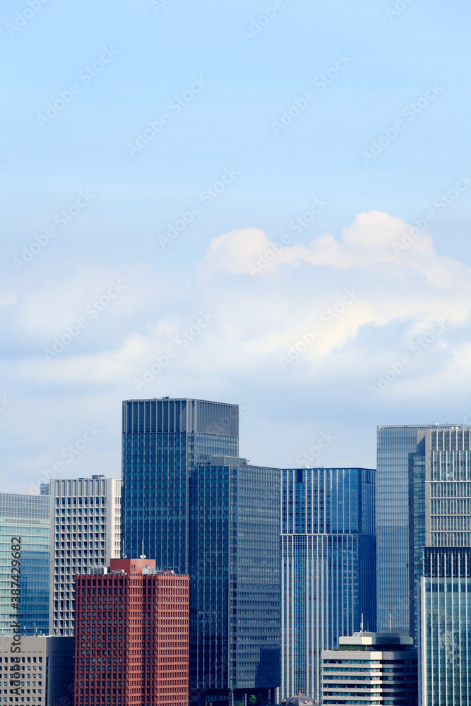 東京都心と空