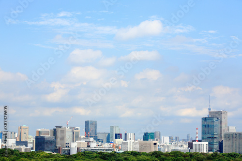 東京都心と空