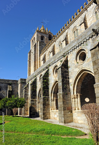 Cloister of the Cathedral of Nossa Senhora da Assuncao in Evora, Portugal