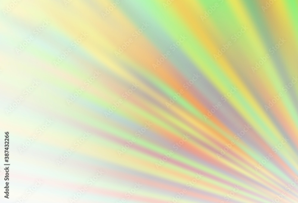 Fototapeta premium Light Green, Yellow vector background with straight lines.
