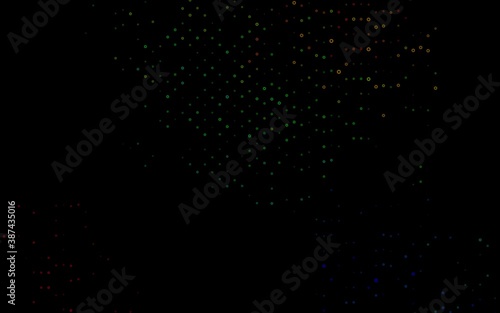 Dark Multicolor, Rainbow vector texture with disks.