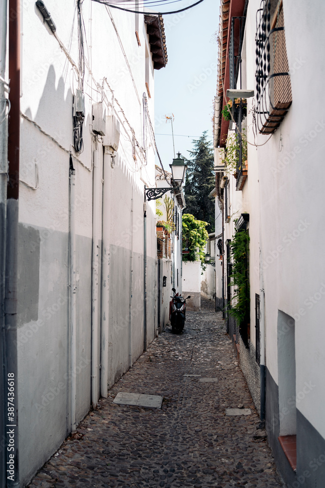 Streets of Granada in Spain