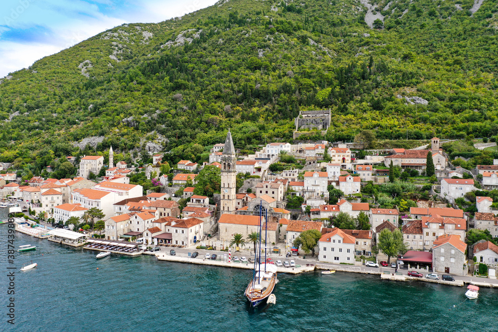Montenegro bay village and old city