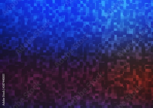 Light Blue, Red vector background with rectangles.