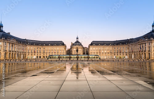 Place de la Bourse in Bordeaux, France photo