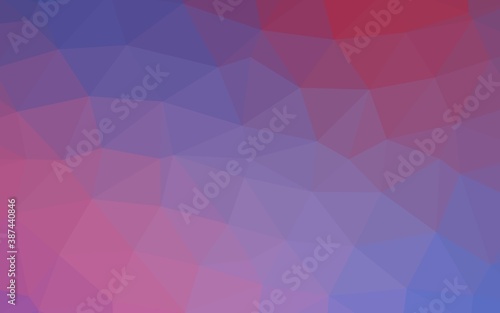 Light Blue, Red vector abstract mosaic backdrop.