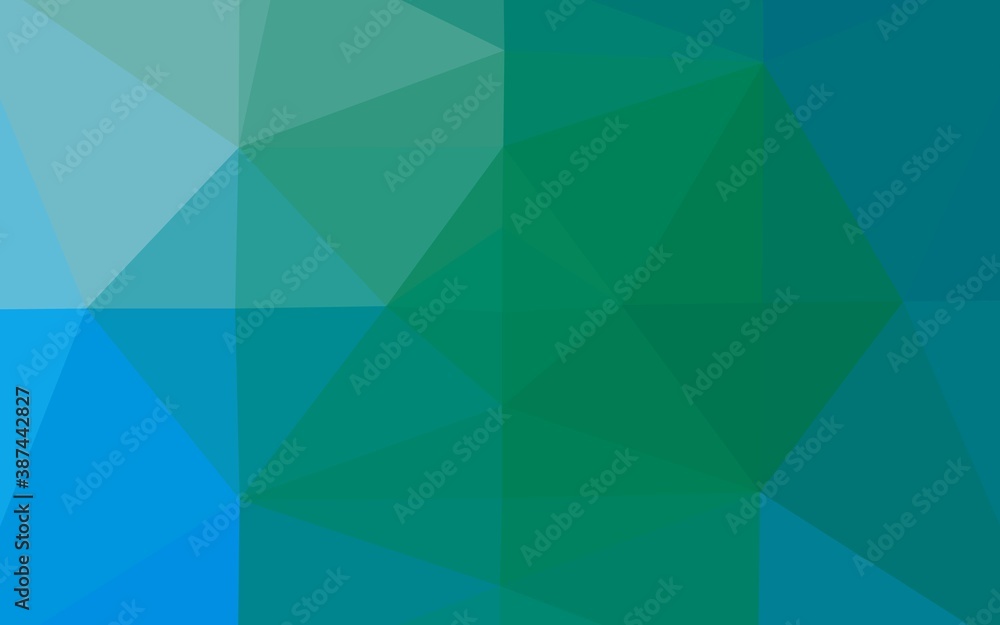 Light Blue, Green vector polygonal template. Light Blue, Green vector polygonal template.