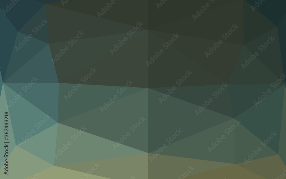 Dark Green vector abstract mosaic background. Dark Green vector abstract mosaic background.