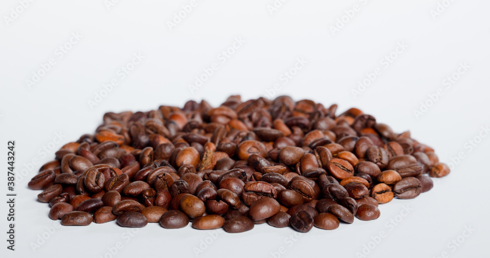 Coffee beans isolated with white background Coffee beans isolated with white background
