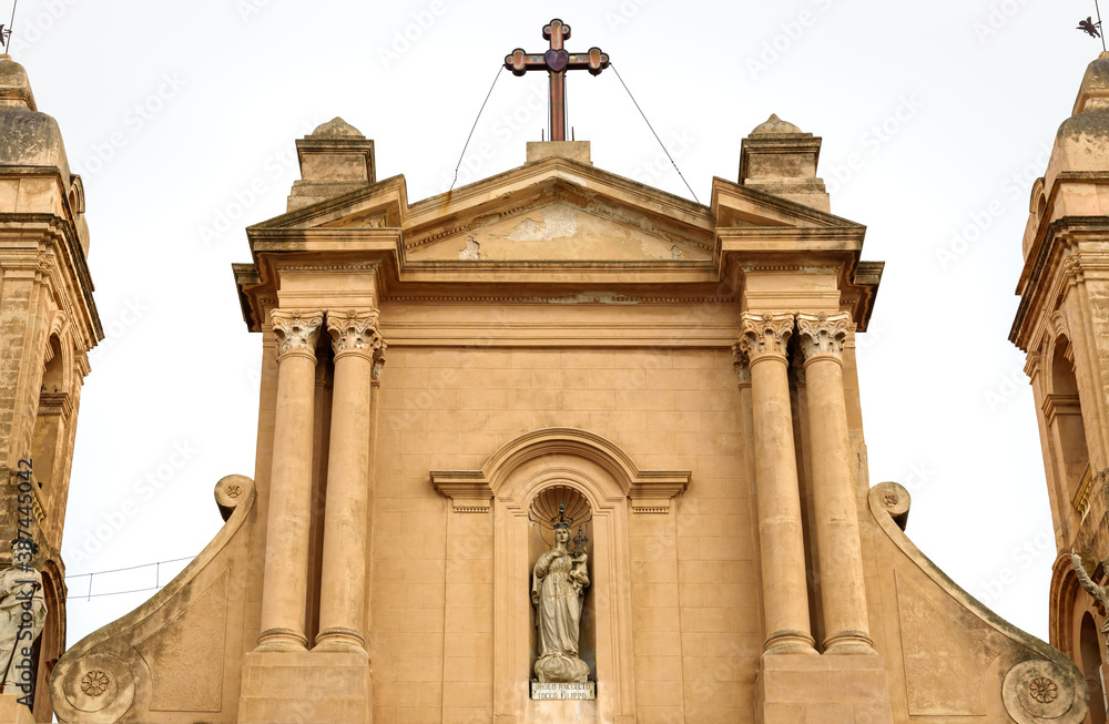 Saint Maria Santissima delle Grazie Church in Terrasini, province of Palermo, Sicily, Italy