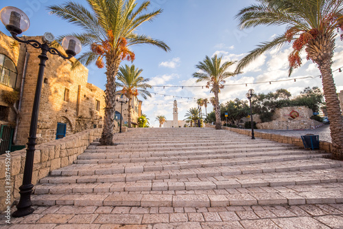Obraz na płótnie Port of Old Jaffa in Tel Aviv, Israel