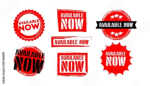 Available now set banner template.