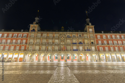 Cityscape of the streets of madrid during the Covid-19 Pandemic photo