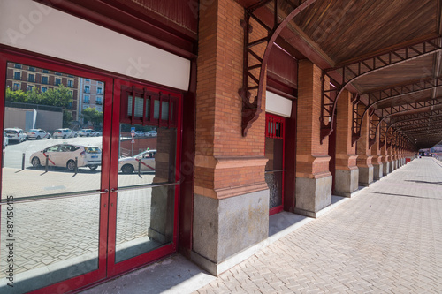 Cityscape of the Atocha station of  Madrid (Spain)