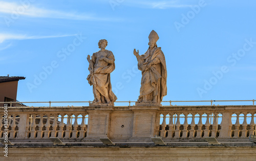 Sculptures of saints at St. Peter's Cathedral in the Vatican. Rome. Italy. © TATIANA
