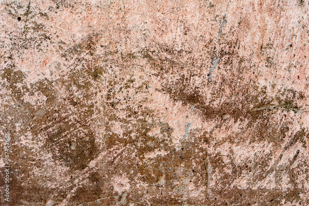 Texture of a concrete wall with cracks and scratches which can be used as a background