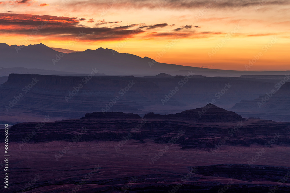 Sunrise desert landscape Southwest USA
