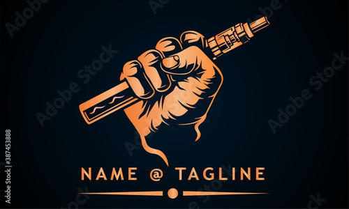 Vaping smoke logo