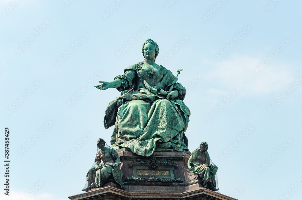 Statue of Austrian empress Maria Theresa in Vienna