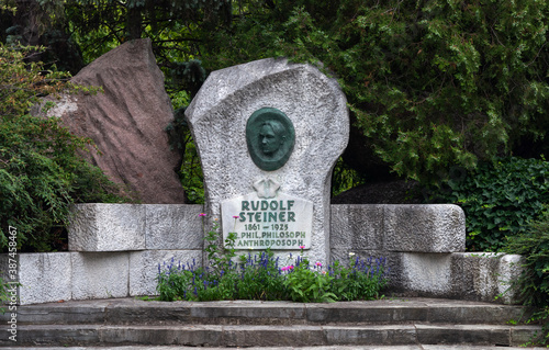 Monument to Austrian philosopher Rudolf Steiner in Vienna photo
