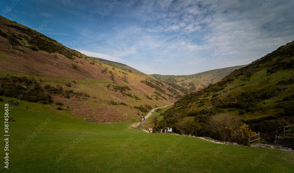 View of Carding Mill Valley in Shropshire Hills View of Carding Mill Valley in Shropshire Hills