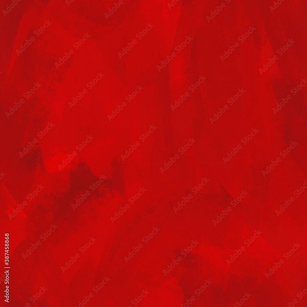 Red grunge backdrop. Seamless red painted background or texture.