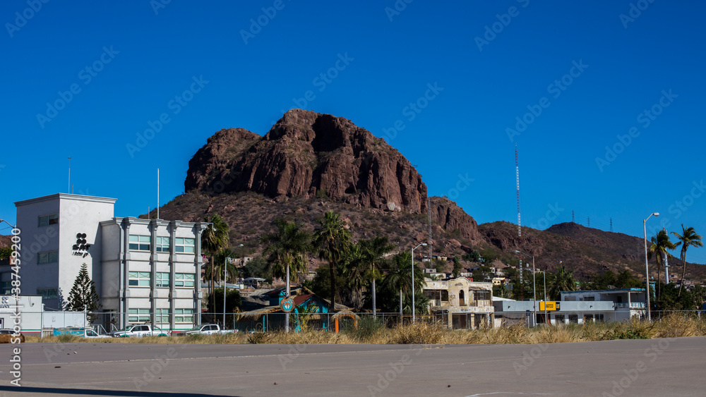 Guaymas, Mexico, in the background of the mountain Guaymas, Mexico, in the background of the mountain