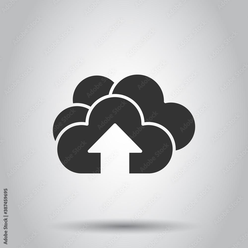 Digital service icon in flat style. Network cloud vector illustration on white isolated background. Computer technology business concept. Digital service icon in flat style. Network cloud vector illustration on white isolated background. Computer technology business concept.