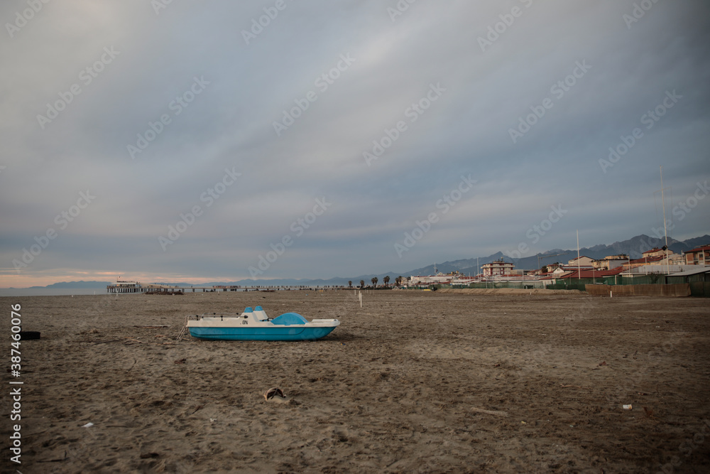 boats on the beach