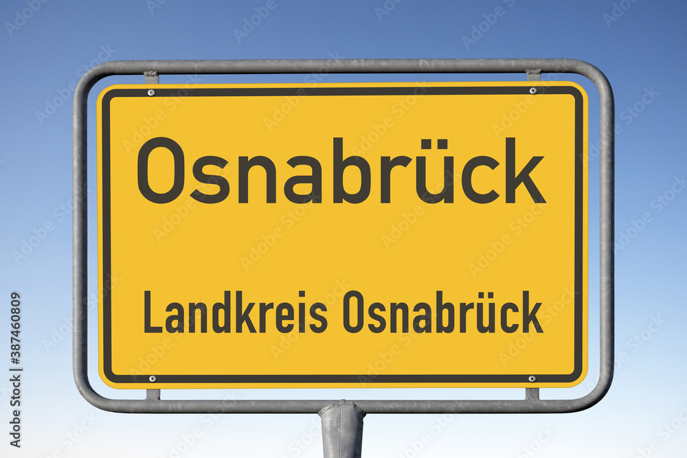 Ortstafel Osnabrück, Landkreis Osnabrück, (Symbolbild) Ortstafel Osnabrück, Landkreis Osnabrück, (Symbolbild)