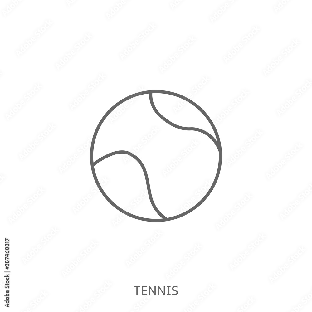 Tennis ball for sports and toys for pet, dog, puppy. For coloring, logo, stickers, design of a sports channel or pet shop Tennis ball for sports and toys for pet, dog, puppy. For coloring, logo, stickers, design of a sports channel or pet shop