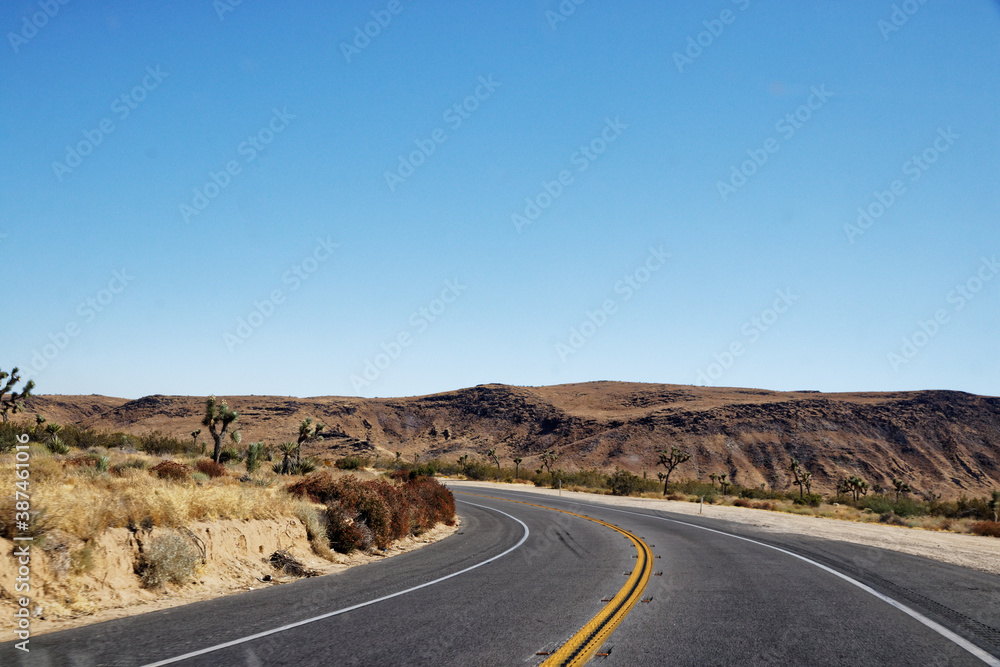 road in the desert road in the desert