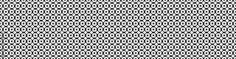 Fototapeta premium Abstract Cross Pattern Dots Logo generative computational art illustration