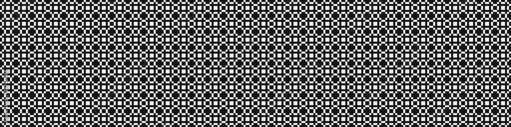 Fototapeta premium Abstract Cross Pattern Dots Logo generative computational art illustration