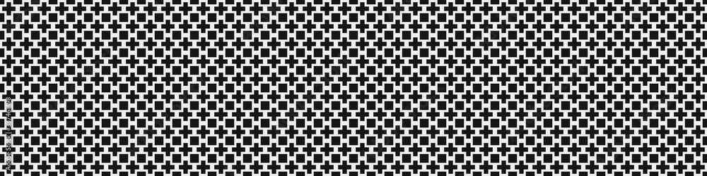 Fototapeta premium Abstract Cross Pattern Dots Logo generative computational art illustration