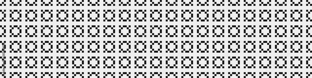 Fototapeta premium Abstract Cross Pattern Dots Logo generative computational art illustration