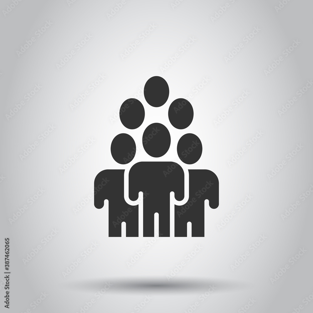 People communication icon in flat style. People vector illustration on white background. Partnership business concept. People communication icon in flat style. People vector illustration on white background. Partnership business concept.