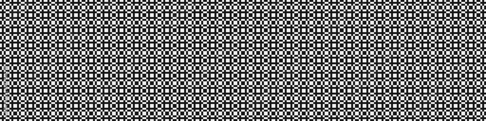 Fototapeta premium Abstract Cross Pattern Dots Logo generative computational art illustration