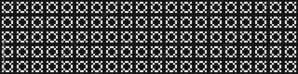 Fototapeta premium Abstract Cross Pattern Dot generative computational art illustration